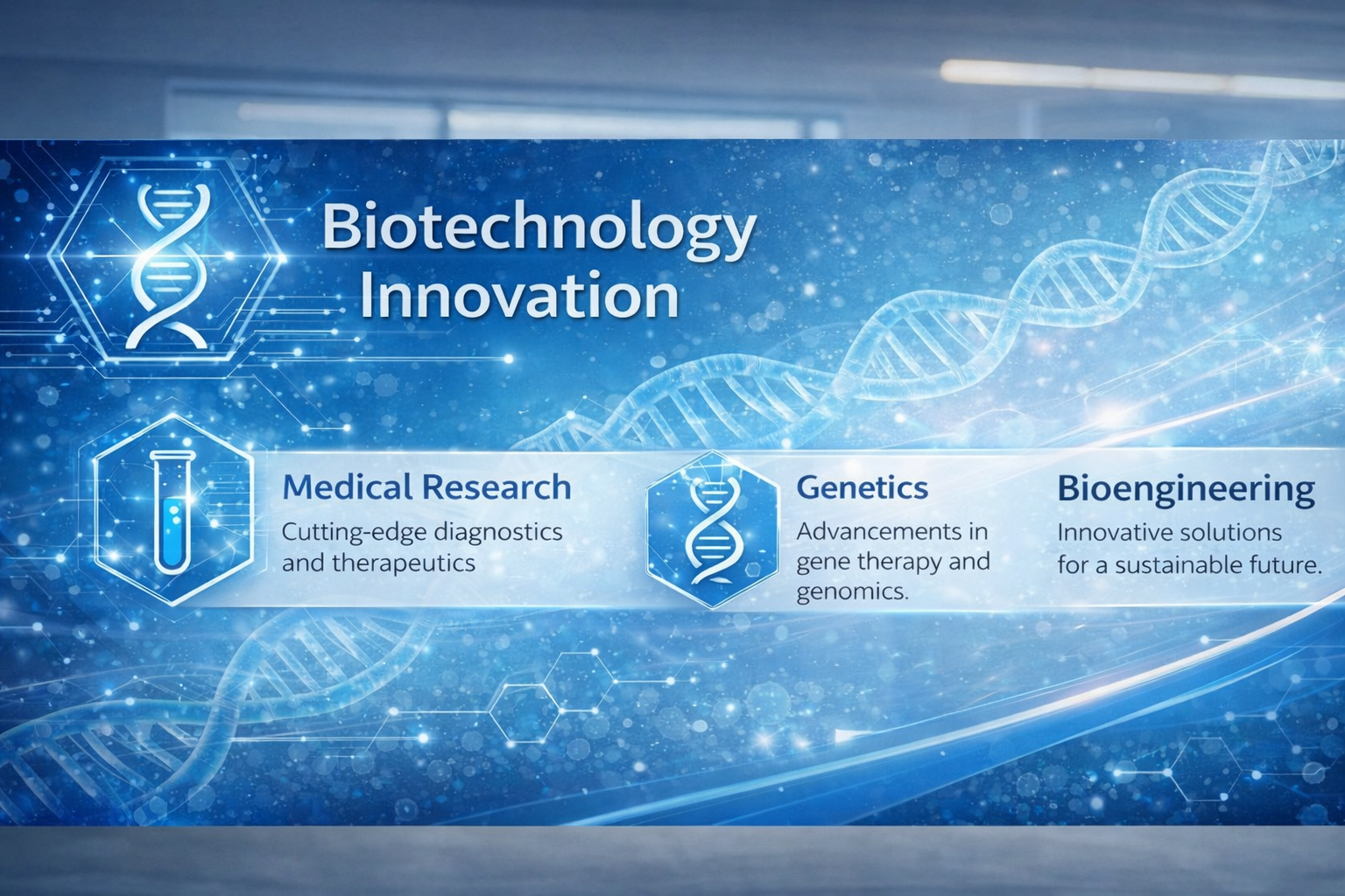 Biotechnology Innovation Banner